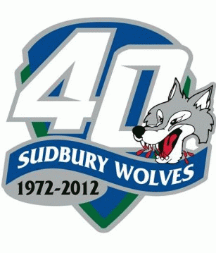 Sudbury Wolves 2012 anniversary logo iron on transfers for T-shirts